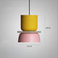 Suspension LED design macaron colorée