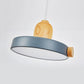 Suspension LED scandinave plate bois et colorée