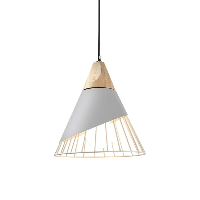 Suspension scandinave bois et métal style industriel