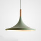 Suspension scandinave design en bois massif et métal coloré