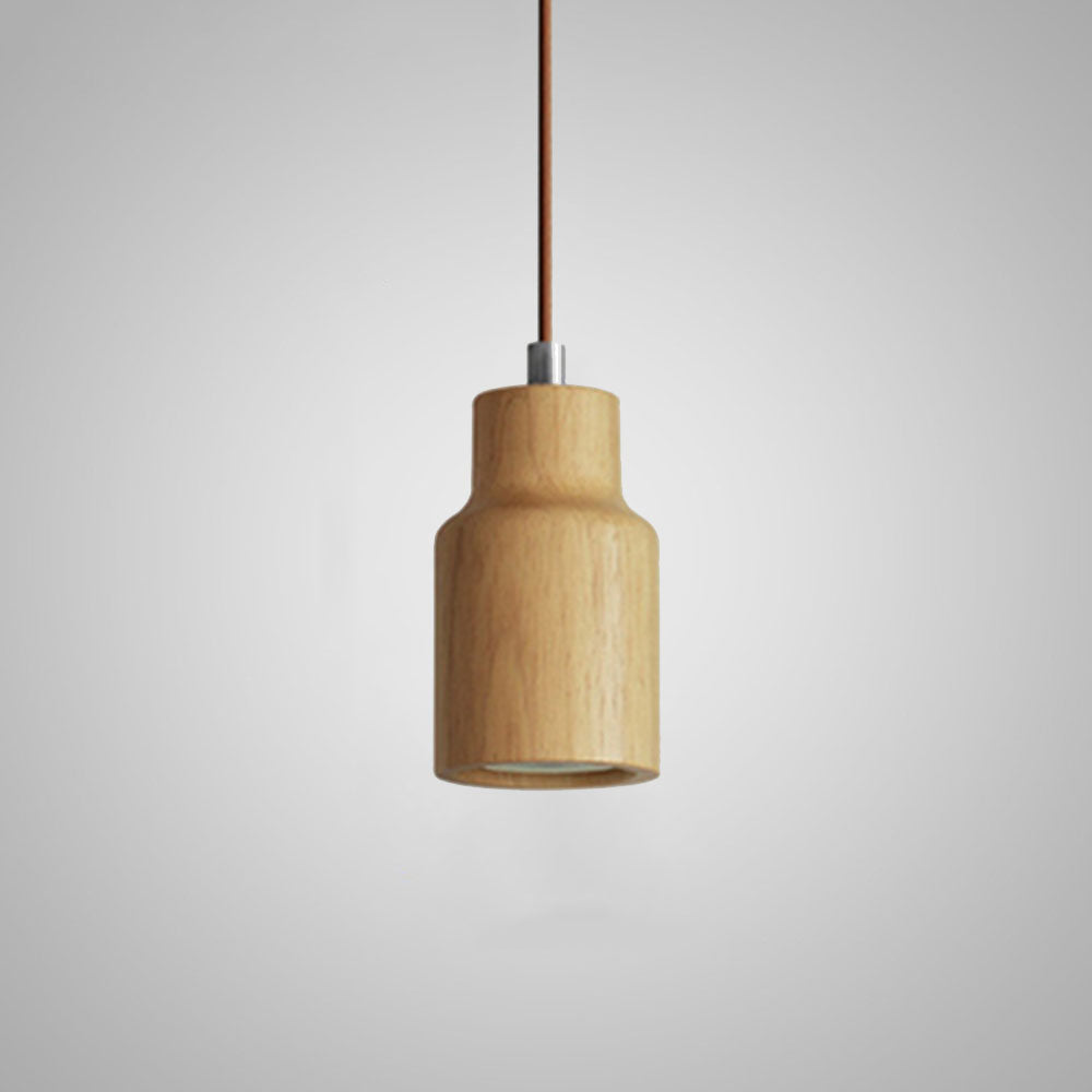 Suspension scandinave en bois massif brut minimaliste