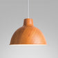 Suspension scandinave imitation bois de style japonais