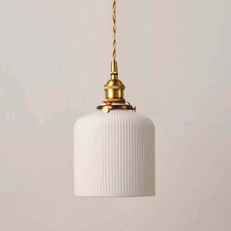 Suspension vintage en céramique design minimaliste