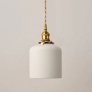 Suspension vintage en céramique design minimaliste