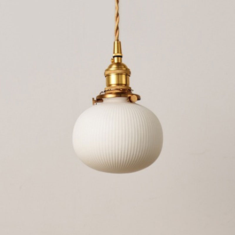 Suspension vintage en céramique design minimaliste