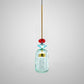 Suspension vintage en verre en couleur bonbon