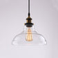 Suspension vintage industrielle esprit loft en verre