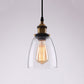 Suspension vintage industrielle esprit loft en verre