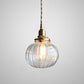 Suspension vintage style Edison en forme de boule en verre